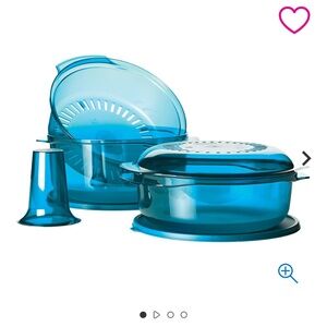 Tupperware 7-piece Microwave Multi-Use Stack Cooker Set AND 4 Bowls/Lids